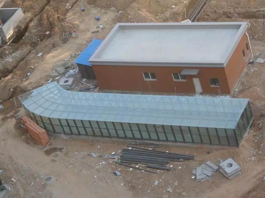 昌平万科汽车坡道雨棚